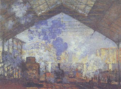 Claude Monet La Gare of St. Lazare Spain oil painting art